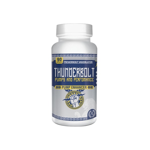 The workout pump isn’t just for show – it provides a valuable effect to your training. Increased blood flow helps supply the muscles with oxygen and nutrients, while speeding removal of cellular waste products that contribute to muscular fatigue. Temporary swelling of the muscles results in stretching of the muscle fascia, which allows for continued muscle growth through a cascade of anabolic signals. The pump is also a powerful motivating factor, by acting as positive feedback on your workout and rewarding your efforts by making you look your best.
Antaeus Labs Thunderbolt isn’t your run-of-the-mill “pump supp” though. We’ve carefully selected the four ingredients we think will make the biggest difference to your workouts and progress in the gym.
